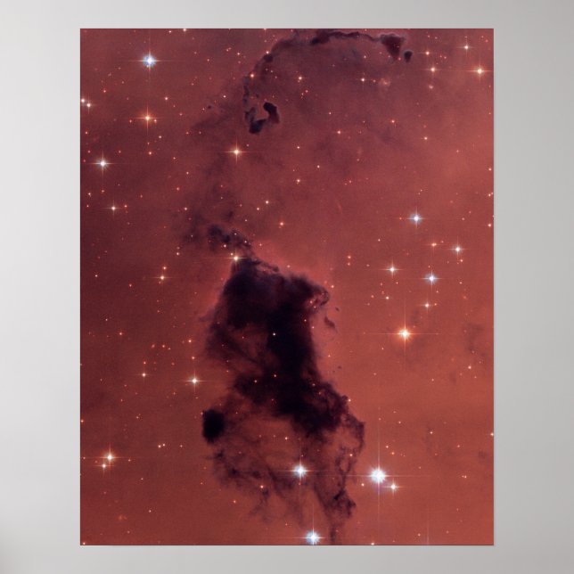 Dunkle Rose Schattenstaubwolken Poster (Vorne)