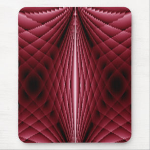 Dunkle Rose und schwarz geometrisches Quiltmuster Mousepad