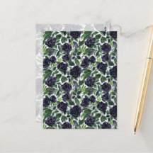 Dunkle Rosenfreude, Wasserfarbe schwarze Rosen dru
