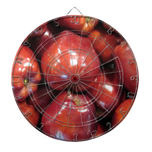 Dunkle rote Äpfel Dartscheibe