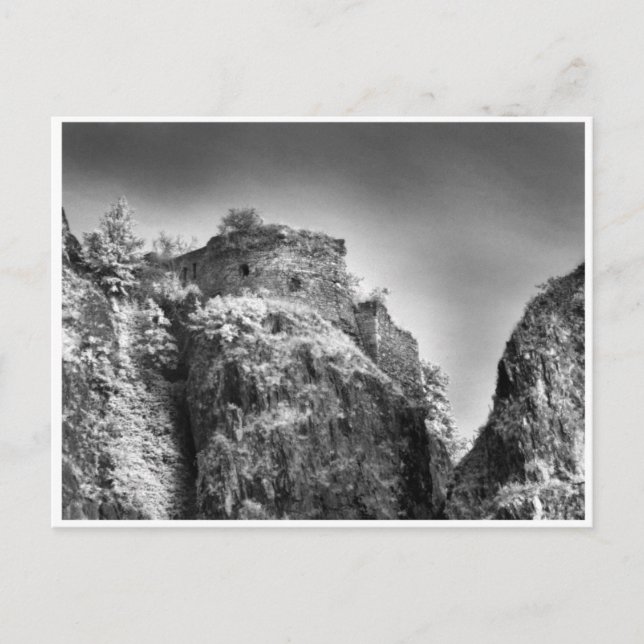 Dunkle Ruine, Kabinettkarte Postkarte (Vorderseite)