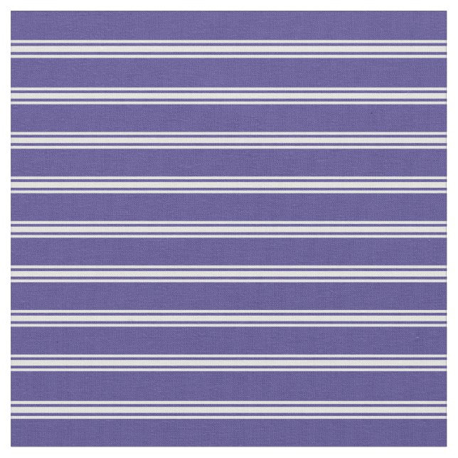 Dunkle Schiefer Blau und hellzykfarbene Linien Stoff (Nahaufnahme)