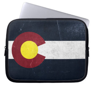 Dunkle Schmutz-Flagge Colorados Laptopschutzhülle