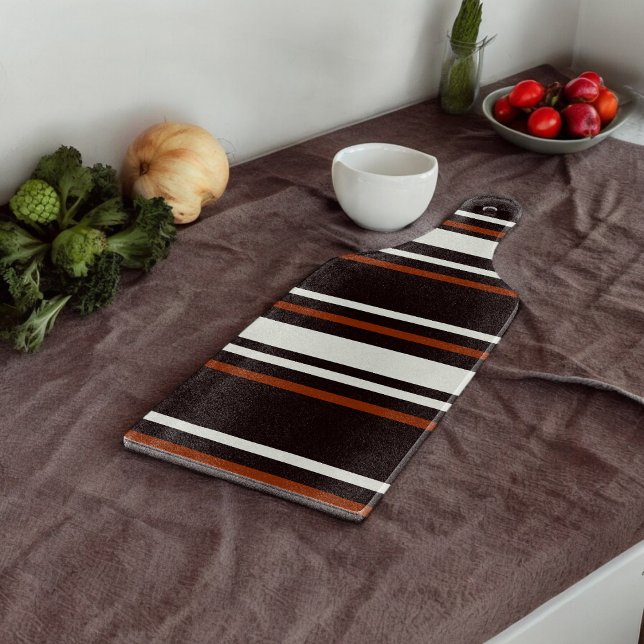Dunkle Schokolade, braune Streifen Schneidebrett (Chopping Board)