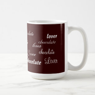Dunkle Schokolade Lover Design Tasse