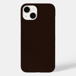 Dunkle Schokolade, Solid Brown, Dunkelbraun Case-Mate iPhone 14 Hülle