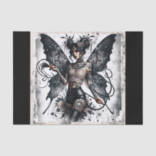 Dunkle Schönheit Gothic Asiatische Feen-Tätowierun Seidenpapier