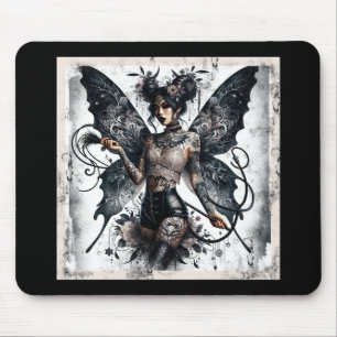 Dunkle Schönheit Gothic-Asiatische Feentattoos & P Mousepad