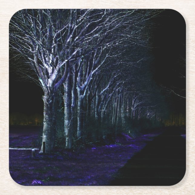 Dunkle Seite 10 Küste Rechteckiger Pappuntersetzer (Vorderseite)