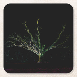 Dunkle Seite 1 Küste Rechteckiger Pappuntersetzer