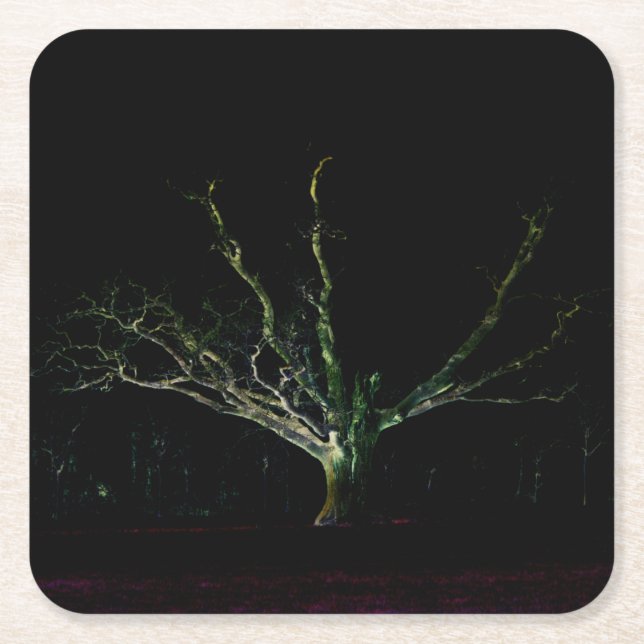 Dunkle Seite 1 Küste Rechteckiger Pappuntersetzer (Vorderseite)