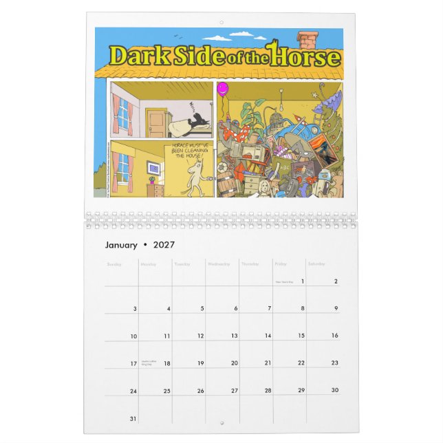 Dunkle Seite 2013 des Pferdewandkalenders Kalender (Jan 2027)