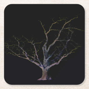 Dunkle Seite 2 Küste Rechteckiger Pappuntersetzer