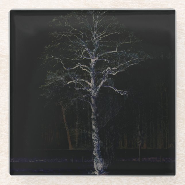 Dunkle Seite 3 Küste Glasuntersetzer (Vorderseite)