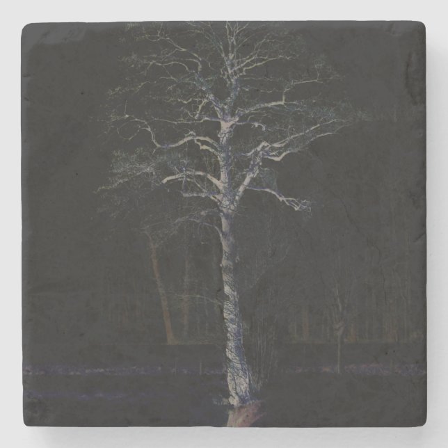 Dunkle Seite 3 Küste Steinuntersetzer (Vorderseite)