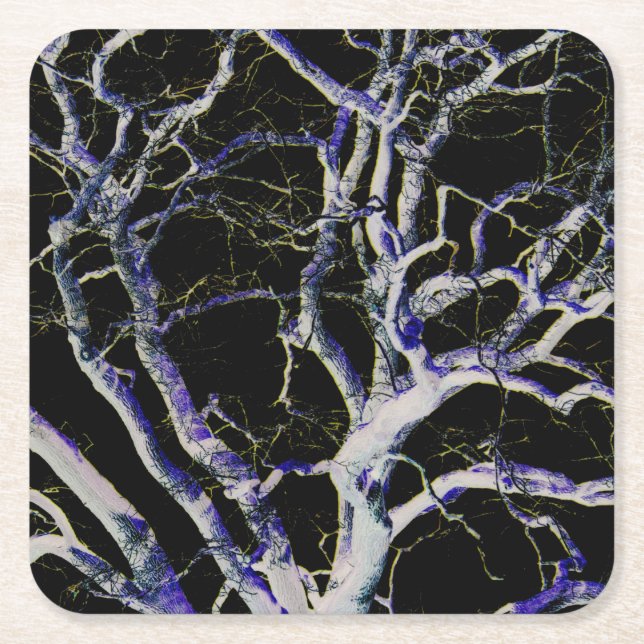 Dunkle Seite 5 Küste Rechteckiger Pappuntersetzer (Vorderseite)