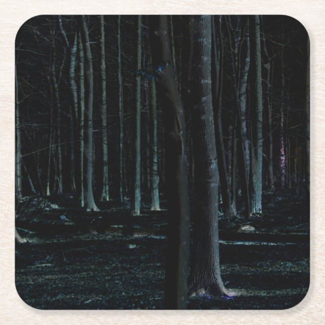 Dunkle Seite 6 Küste Rechteckiger Pappuntersetzer (Vorderseite)