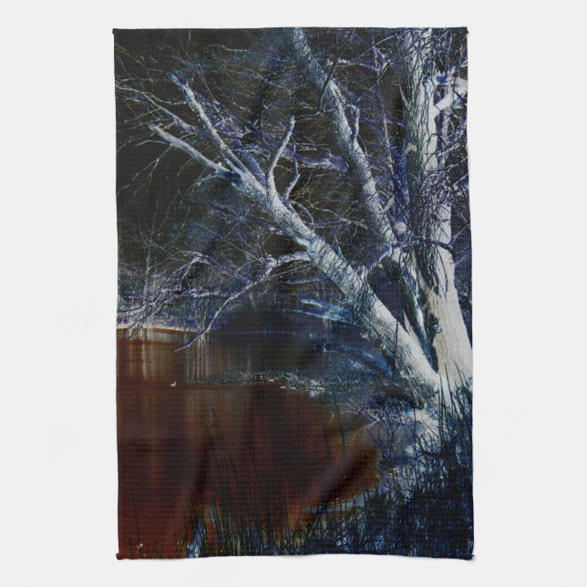 Dunkle Seite 7 ktcna Geschirrtuch (Vertikal)