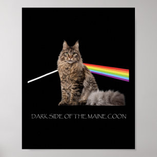 Dunkle Seite der Maine Coon Cat Lover Poster