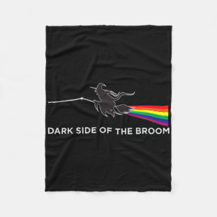 Dunkle Seite des Broom Clic Rock Witch Funny Hallo Fleecedecke