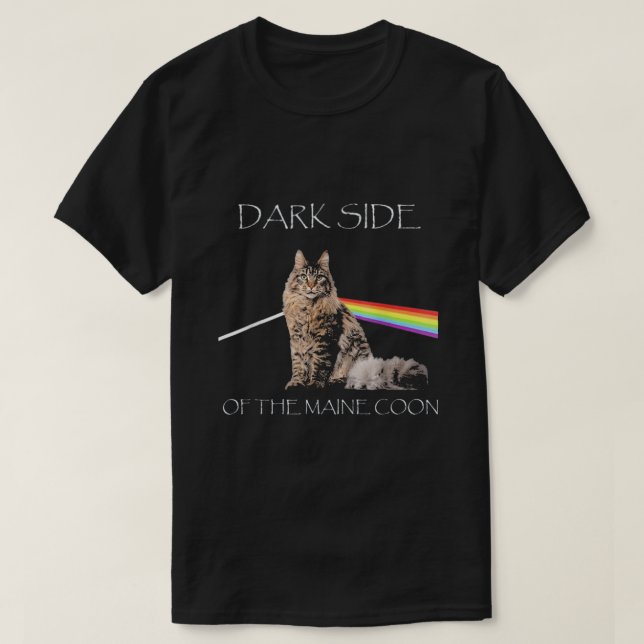 Dunkle Seite des Maine-Coons T-Shirt (Design vorne)