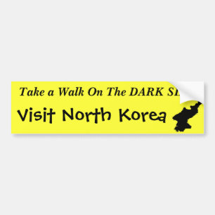"Dunkle Seiten-" lustiger Autoaufkleber Nordkoreas