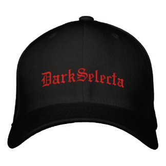 Dunkle Selecta schwarze Flex-Flex bestickt Hut