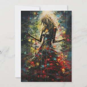 Dunkle seltsame, ungewöhnliche Weihnachtskarten Feiertagskarte