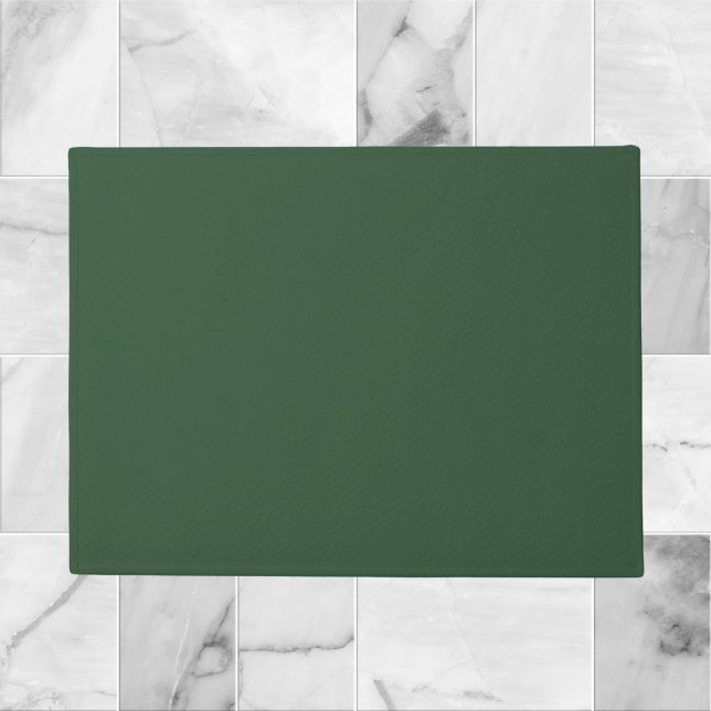Dunkle Smaragdgrüne Solid-Farbe Fußmatte (Von Creator hochgeladen)