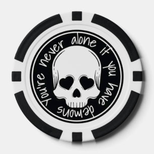 Dunkle Spaß Poker Chips, Geschenk für Gamer Pokerchips
