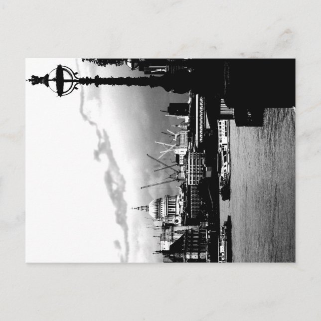Dunkle Stadt Postkarte (Vorderseite)