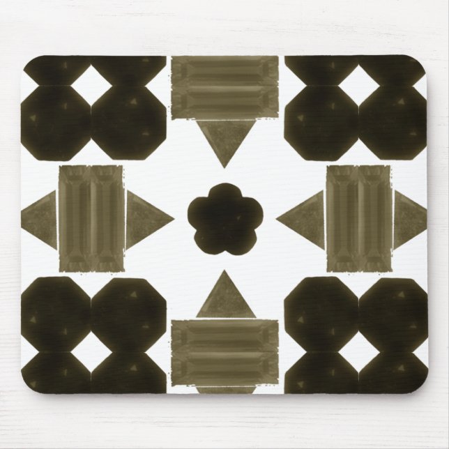 Dunkle Steine Extravagante Formen Mousepad (Vorne)