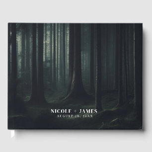 Dunkle, stimmungsvolle Waldtrees zur Dämmerung Hoc Gästebuch
