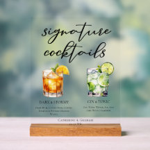 Dunkle & Stürmische Gin und Tonic Signature Cockta