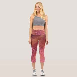 Dunkle Sturmwolken - braun Capri Leggings
