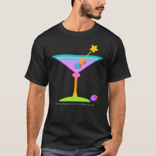 Dunkle T - Shirt - RAINBOW MARTINI