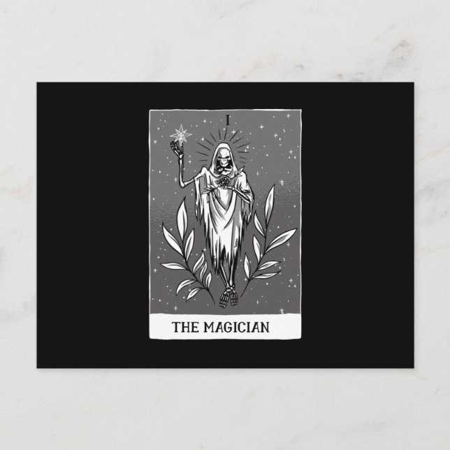 Dunkle Tarot-Karte Postkarte (Vorderseite)
