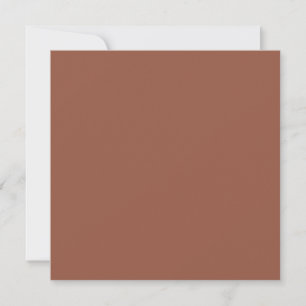 Dunkle Terracotta-Monochrome Hochzeit Einladung
