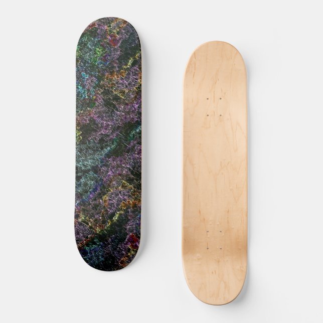 dunkle Textur, korrodiert oder zerstört Schwamm Skateboard (Vorderseite)