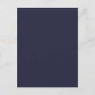 Dunkle Tinte Navy Blue Solid Trend Farbe Hintergru Postkarte