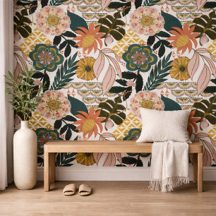 Dunkle tropische Botanik Tapete