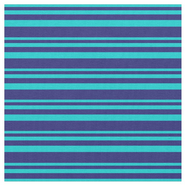 Dunkle Türkis- und Mitternachtsblau gefärbte Strei Stoff (Nahaufnahme)