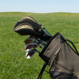 Dunkle und goldene Streifen Damaskus Golf Headcover