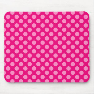 Dunkle und helle rosa Punkte Mousepad