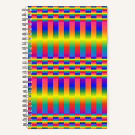 Dunkle und leichte Regenbogen (Schachbretter und S Notizbuch