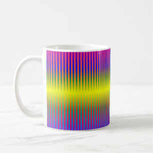 Dunkle und leichte Regenbogen (Streifen) Kaffeetasse