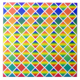 Dunkle und LIght-Regenbows (Diamond Checkered) Fliese