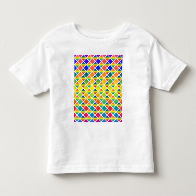 Dunkle und LIght-Regenbows (Diamond Checkered) Kleinkind T-shirt (Vorderseite)