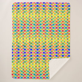 Dunkle und LIght-Regenbows (Diamond Checkered) Sherpadecke