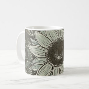 Dunkle und traumhafte Sonnenblumen-Tasse Kaffeetasse